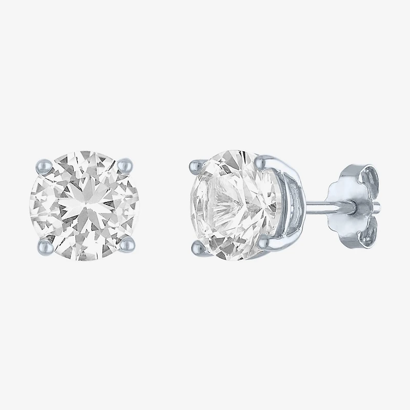 Womens Lab Created White Sapphire Sterling Silver Jewelry Set