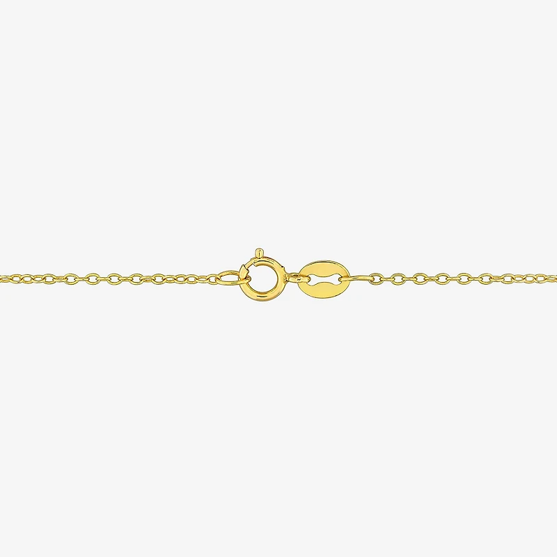 Womens Genuine Gemstone 18K Gold Over Silver Pendant Necklace