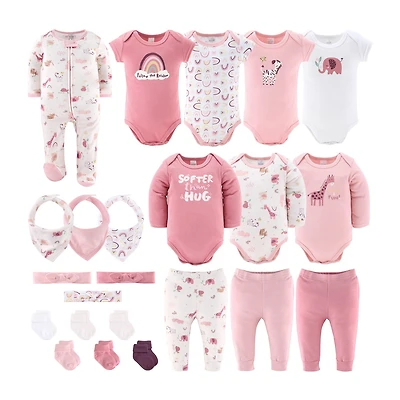 The Peanutshell Rainbow Safari Baby Girls 23-pc. Clothing Set