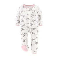 The Peanutshell Balletcore Baby Girls 3-pc. Bows Sleep and Play