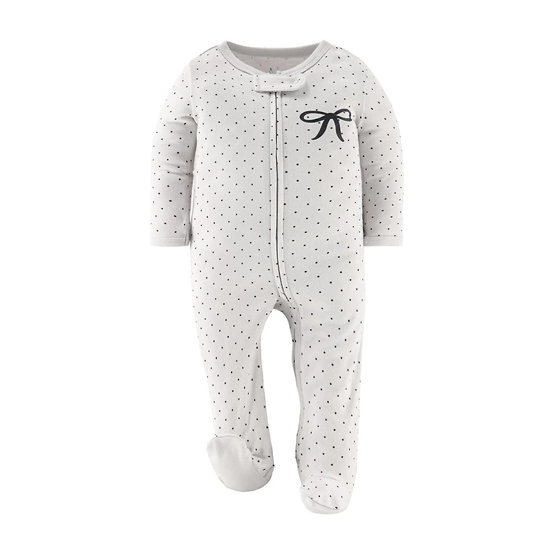 The Peanutshell Balletcore Baby Girls 3-pc. Bows Sleep and Play