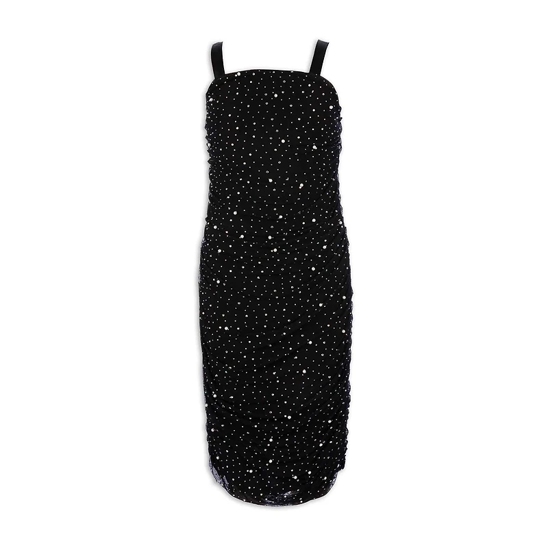 Speechless Big Kid Girls Embellished Sleeveless Midi Party Dress