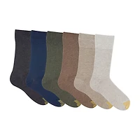 Gold Toe Cambridge Mens 6 Pair Crew Socks