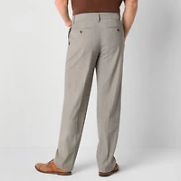 Stafford Coolmax All Season Ecomade Mobility Mens Adaptive Classic Fit Flat Front Suit Pant