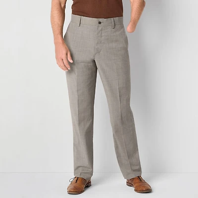 Stafford Coolmax All Season Ecomade Mobility Mens Adaptive Classic Fit Flat Front Suit Pant
