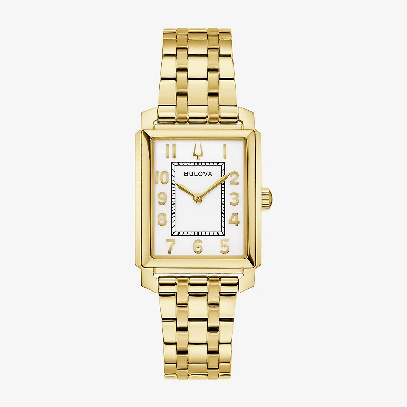 Bulova Sutton Womens Gold Tone Stainless Steel Bracelet Watch 97l186