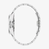 Bulova Surveyor Mens Automatic Silver Tone Stainless Steel Bracelet Watch 96b469