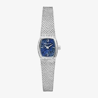Bulova Goddess Of Time Womens Silver Tone Stainless Steel Bracelet Watch 96l343