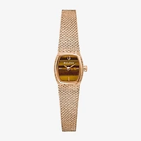 Bulova Goddess Of Time Womens Rose Goldtone Stainless Steel Bracelet Watch 97l185