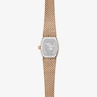 Bulova Goddess Of Time Womens Rose Goldtone Stainless Steel Bracelet Watch 97l185