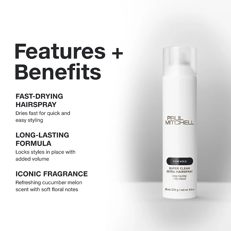 Paul Mitchell Super Clean Extra Hair Spray 9.5 oz.
