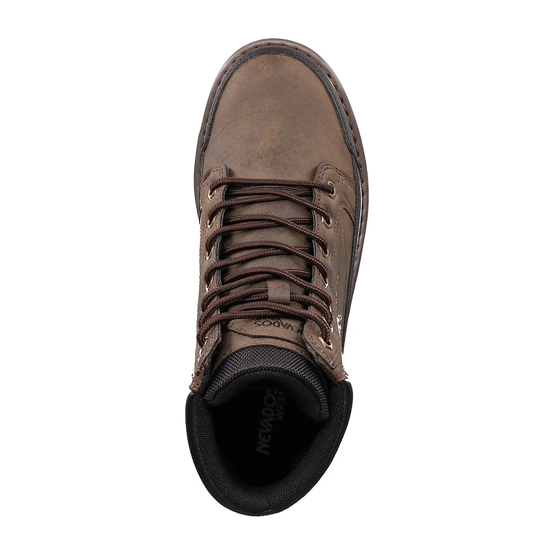NEVADOS Mens Honcho Slip Resistant Flat Heel Work Boots