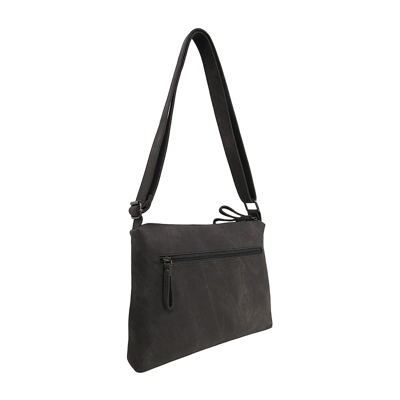 Bueno of California North South Zip Washed Crossbody Bag