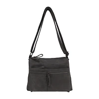 Bueno of California North South Zip Washed Crossbody Bag