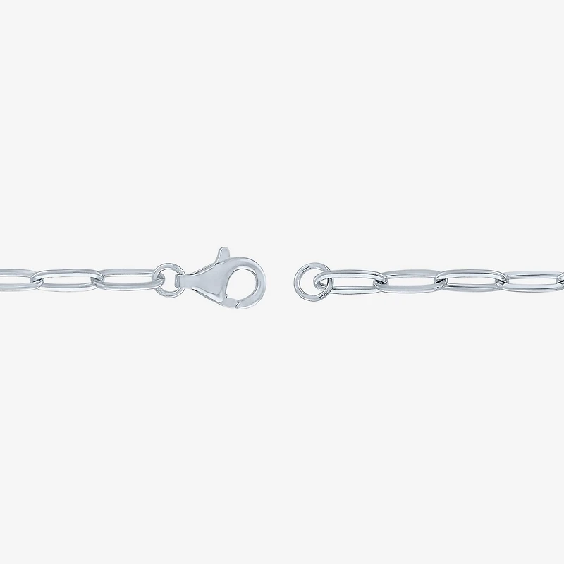 Gemstone Sterling Silver 18 Inch Tennis Necklace