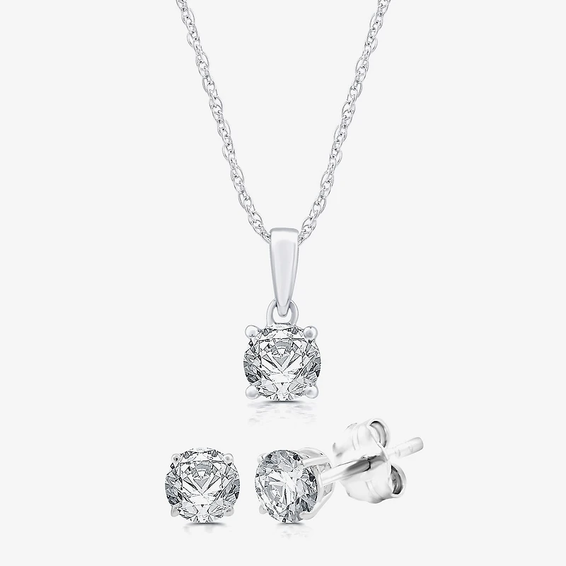 ( G/SI1-SI2 ) 2 CT. T.W. Lab-Grown Diamond Sterling Silver or 14K Gold over 2-pc. Jewelry Set