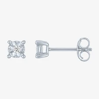 (G-H, Si2-I1) Womens 1/8 CT. T.W. Lab Grown White Diamond Sterling Silver Round 2-pc. Jewelry Set