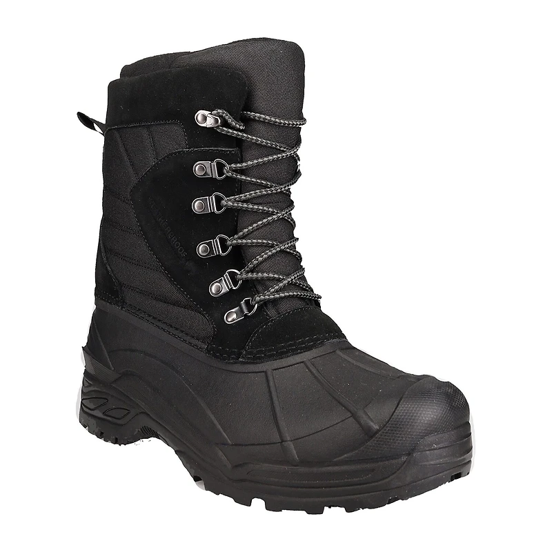 Weatherproof Mens Badger Waterproof Flat Heel Winter Boots