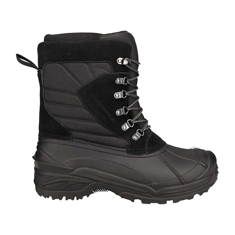 Weatherproof Mens Badger Waterproof Flat Heel Winter Boots
