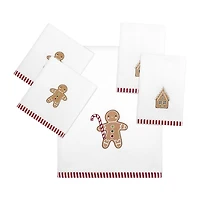 Avanti Gingerbread Man 2-pc. Embellished Fingertip Towel