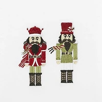 Avanti Peppermint Nutcracker 2-pc. Embellished Hand Towel
