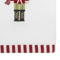 Avanti Peppermint Nutcracker 2-pc. Embellished Fingertip Towel