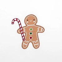 Avanti Gingerbread Man Embellished Holiday Bath Towel
