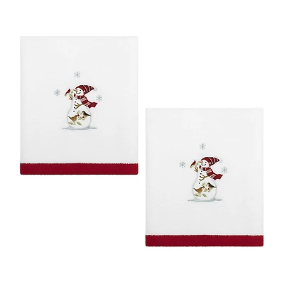 Avanti Holiday Cheer 2-pc. Embellished Hand Towel