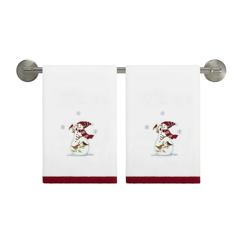 Avanti Holiday Cheer 2-pc. Embellished Hand Towel
