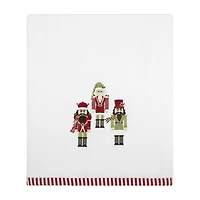 Avanti Peppermint Nutcracker Embellished Holiday Bath Towel
