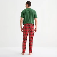 St. John's Bay Mens Crew Neck Short Sleeve 2-pc. Pajama Set