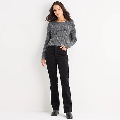 St. John's Bay Womens Tall Mid Rise Bootcut Corduroy Pant