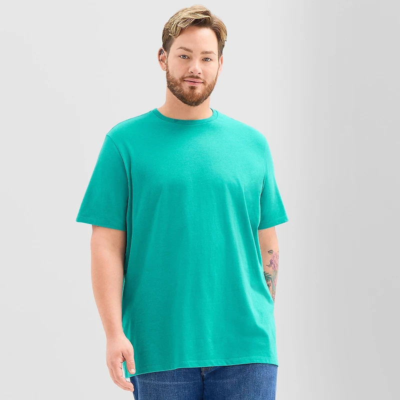 St. John's Bay Super Soft Mens Crew Neck Short Sleeve Big and Tall T-Shirt