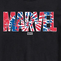 Mens Crew Neck Short Sleeve Regular Fit Marvel Big and Tall Graphic T-Shirt