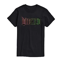 Mens Crew Neck Short Sleeve Regular Fit Wicked Big and Tall Graphic T-Shirt