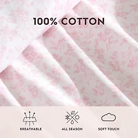 Laura Ashley Floral Toile Sheet Set