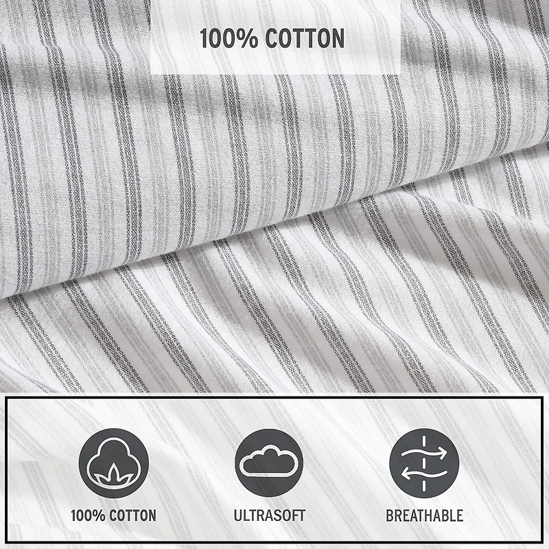 Eddie Bauer Ticking Stripe Sheet Set