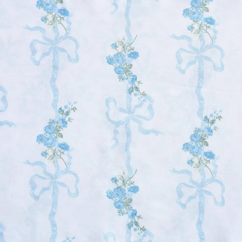 Laura Ashley Floral Ribbon Sheet Set