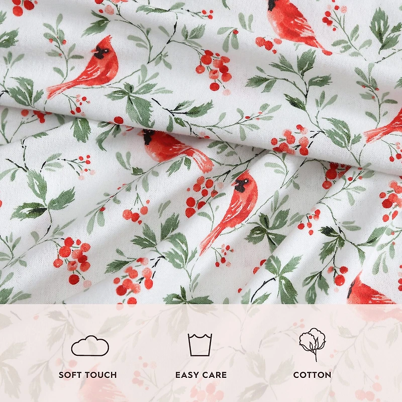 Laura Ashley Jolly Cardinal Sheet Set