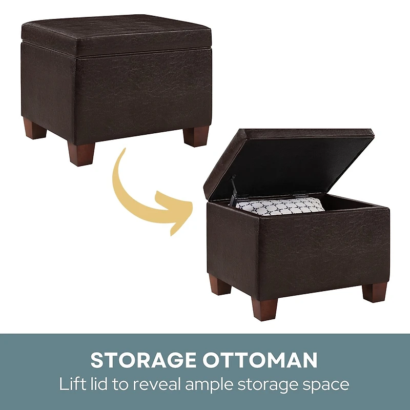 Convenience Concepts Madison Cushioned Ottoman