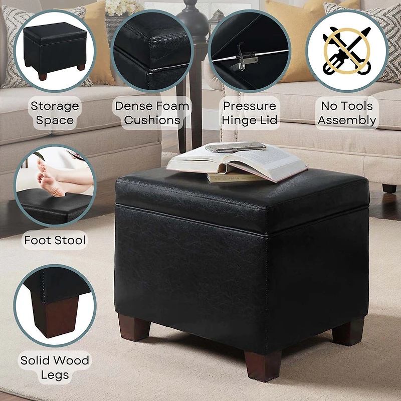 Convenience Concepts Madison Cushioned Ottoman