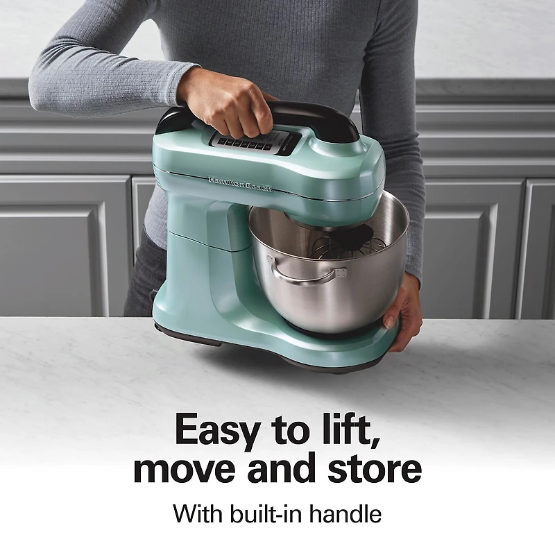 Hamilton Beach Stand Mixer with 4 Quart Stainless Steel Bowl