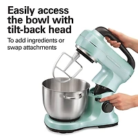 Hamilton Beach Stand Mixer with 4 Quart Stainless Steel Bowl