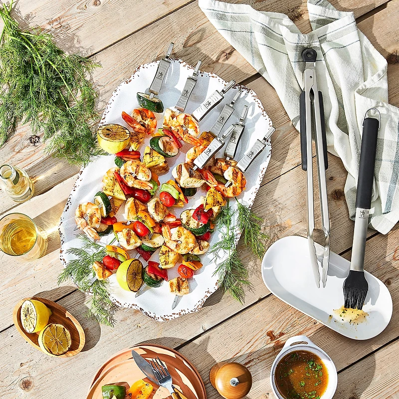Henckels BBQ Grilling Stainless Steel 10-pc.Skewer Set