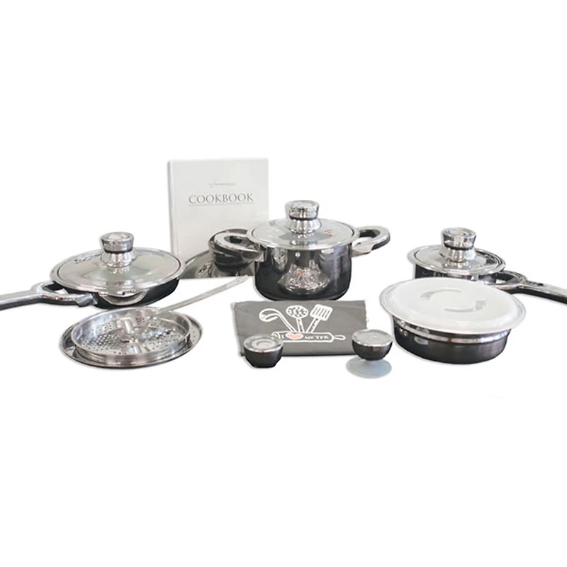 BergHOFF Tfk 15-pc. Stainless Steel Cookware Set