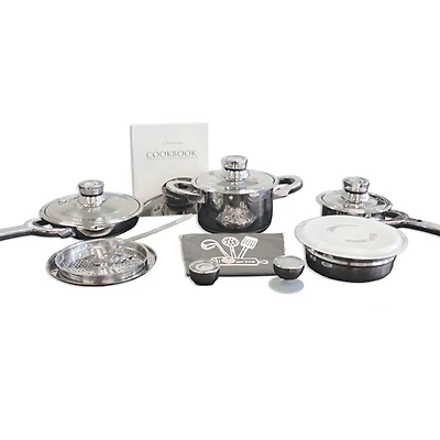 BergHOFF Tfk 15-pc. Stainless Steel Cookware Set