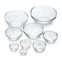 Duralex Gigone 9-pc. Glass Mixing Bowl Set