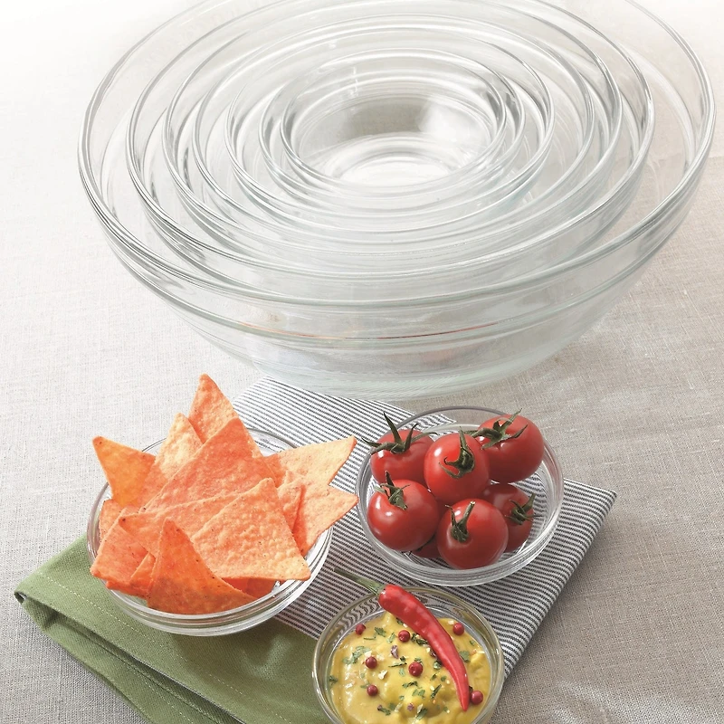 Duralex Gigone 9-pc. Glass Mixing Bowl Set