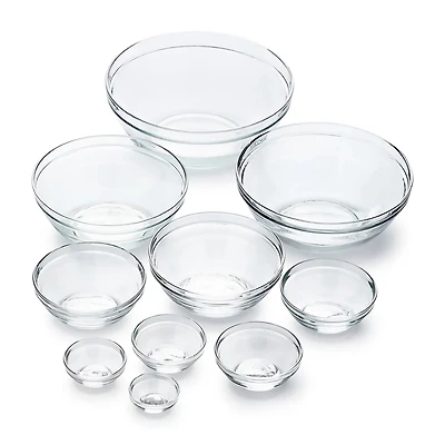 Duralex Gigone 10-pc. Glass Mixing Bowl Set