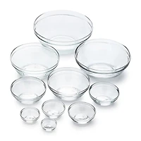 Duralex Gigone 10-pc. Glass Mixing Bowl Set